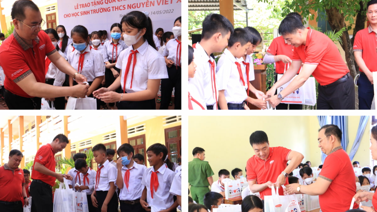 tang-qua-phu-yen Hy vọng những phần quà này sẽ góp phần giúp học sinh và các bậc phụ huynh lưu tâm hơn nữa đến vấn đề chăm sóc sức khỏe học đường, đặc biệt là ở những địa phương mà trẻ em chưa được tiếp cận thường xuyên với các dịch vụ y tế.